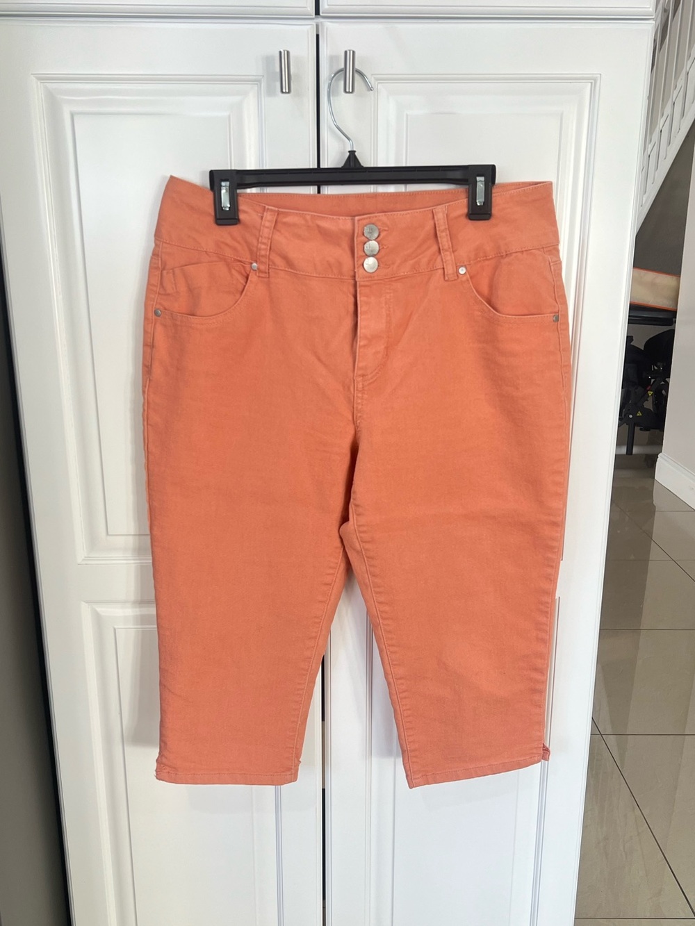 d.jeans Women's Orange capris Denim Jeans Size 14